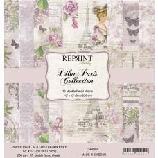 Blok Papirjev - Lilac Paris Collection - 12x12 - Reprint