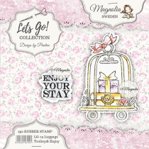 Luggage Trolley & Journey {text} - Magnolia