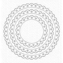 Stitched Eyelet Lace Circle STAX Die-namics - My Favorite Things