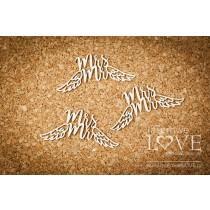 Mr & Mrs with wings - Simple Wedding - Laserowe LOVE