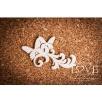Ornament pappilon leaves with butterflies - Laserowe LOVE