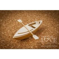 Kayak 3D - Vintage Tropical Island - Laserowe LOVE