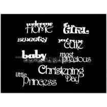 It's a Girl! Sheet of Words - Scrapiniec