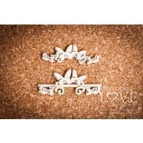 Pappilon leaves with butterflies - Laserowe LOVE