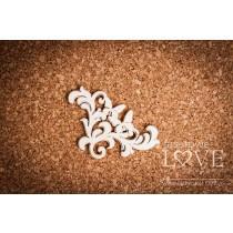 Corner of Pappilon leaves with butterflies - Laserowe LOVE