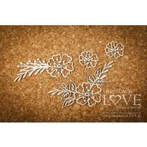 Flowers with leafs - Indiana - Laserowe LOVE