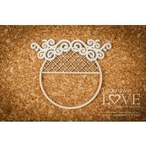 Round window frame - Vintage Ornaments - Laserowe LOVE