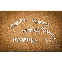 Mr & Mrs - Simple Wedding - Laserowe LOVE