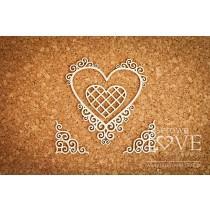 Heart frame with noble ornaments - Paroles - Laserowe LOVE