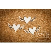 Heart with wings - Simple Wedding - Laserowe LOVE