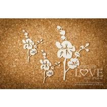 Orchid 3 pieces - Happy Easter - Laserowe LOVE