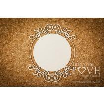Round ornament one-layered - Vintage Ornaments - Laserowe LOVE