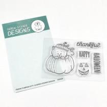 Peekin' Pumpkin Kitty 3x4 - Gerda Steiner