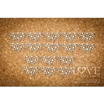 Borders with rosettes - First Love - Laserowe LOVE