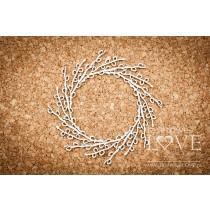 Wreath with catkins - Yellow Spring - Laserowe LOVE