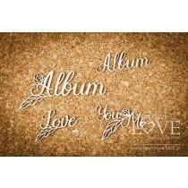Album, Love You and Me - Coral, Navy Romance - Laserowe LOVE