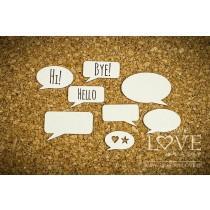 Speech bubbles - Dino Land - Laserowe LOVE