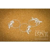 Oval frames with ornaments - Holy & White - Laserowe LOVE