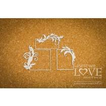 Rectangular frames - Holy & White - Laserowe LOVE