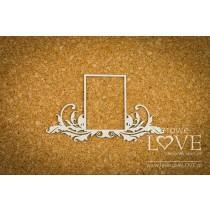 Big rectangular frame - Holy & White - Laserowe LOVE