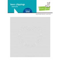 Heart Wreath Stencils - Lawn Fawn