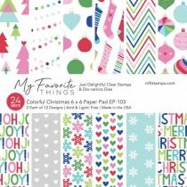 Colorful Christmas - 6x6 Inch Paper Pad - My Favorite Things