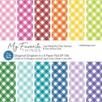 Diagonal Gingham - 6x6 Inch Paper Pad - My Favorite Things