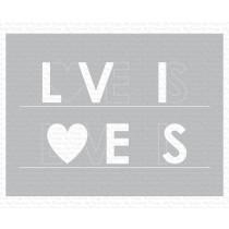 Love Is Love Stencil - My Favorite Things