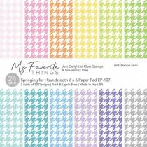 Springing for Houndstooth - 6x6 Inch Paper Pad - My Favorite Things
