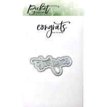 Congrats Word Die - Picket Fence Studios