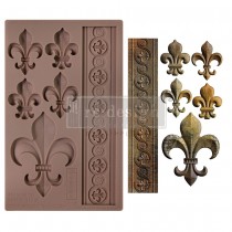 Prima Marketing - Re-Design Moulds - Fleur De Lis En Or 5x8