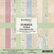 Reprint - Summer Vibes Collection - 8x8 Inch Paper Pack
