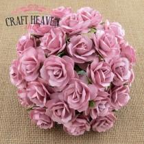 Rose Pink Mulberry Paper Wild Roses - 30mm