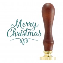 Merry Christmas Oval Wax Seal Stamp - Spellbinders
