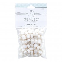 Spellbinders Wax Beads - Pearl White