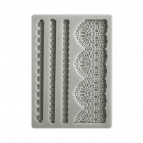 Stamperia Art Silicon Mould A6 - Laces and Borders