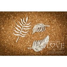 Tropical leaves set 5 - Vintage Tropical Island - Laserowe LOVE
