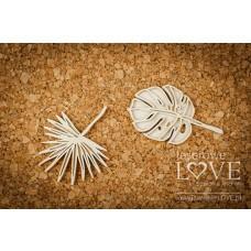 Tropical leaves set 4 - Vintage Tropical Island - Laserowe LOVE