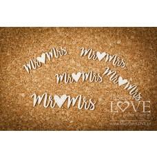 Mr & Mrs - Simple Wedding - Laserowe LOVE