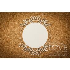 Round ornament one-layered - Vintage Ornaments - Laserowe LOVE